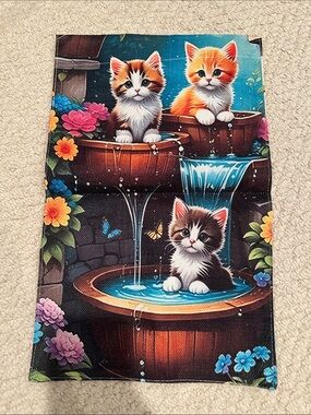 Kittens/Cats Garden Flag